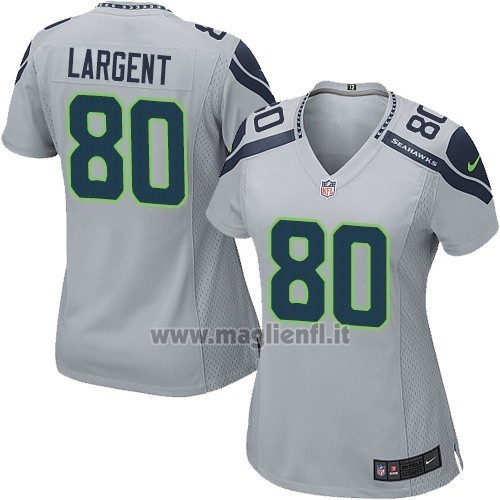 Maglia NFL Game Donna Seattle Seahawks Largent Grigio